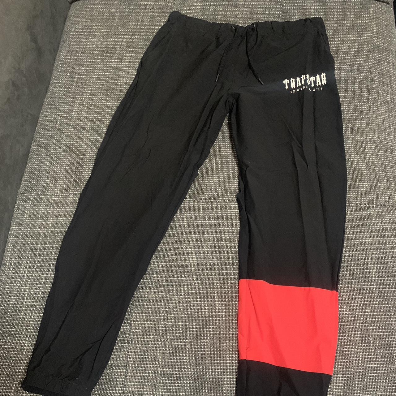 Trapstar Men's Red and Black Joggers-tracksuits | Depop