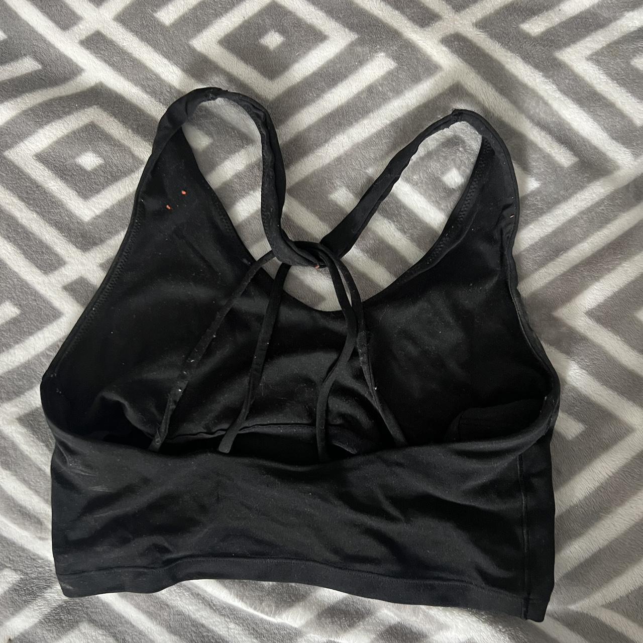 Aerie black sports bra Size: s Sports bra but can... - Depop