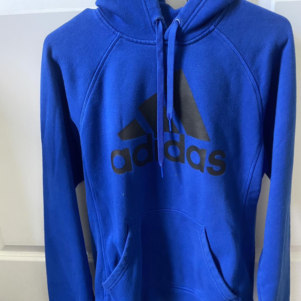 Mens Adidas Hoodie Size small Lightly worn #adidas... - Depop