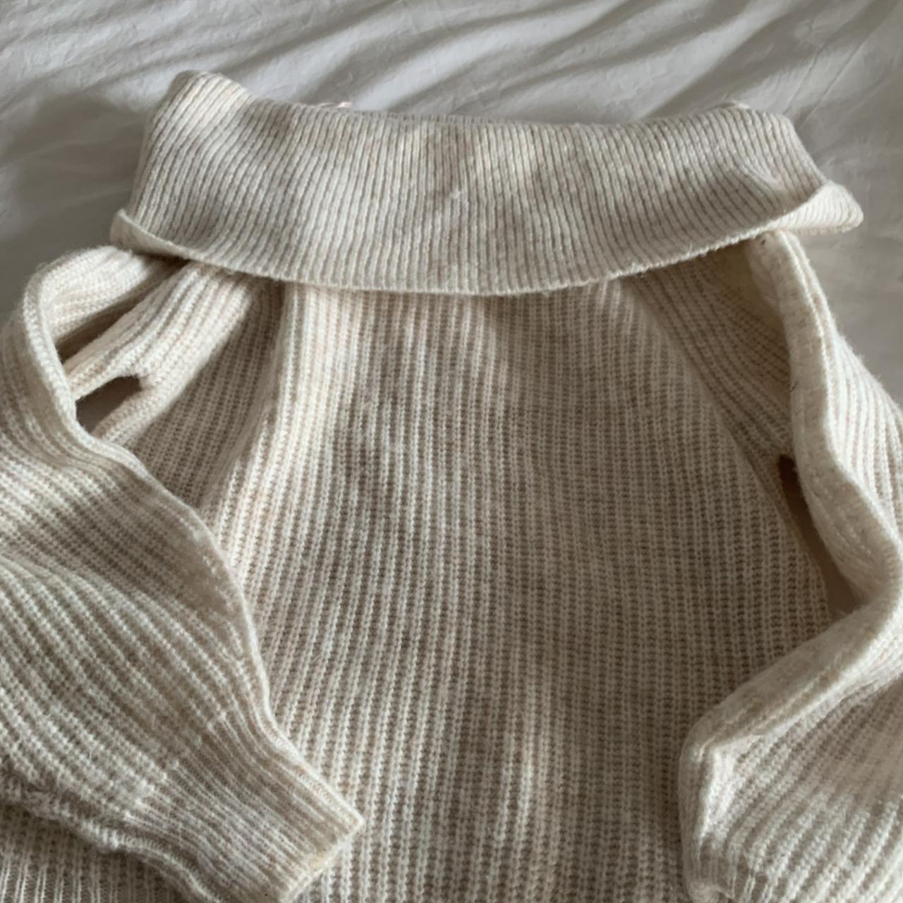Sportsgirl Lorna Off Shoulder Knit Sweater Size... Depop