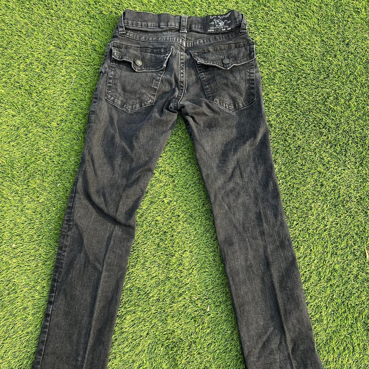 True Religion Ricky Relaxed Straight Black... - Depop