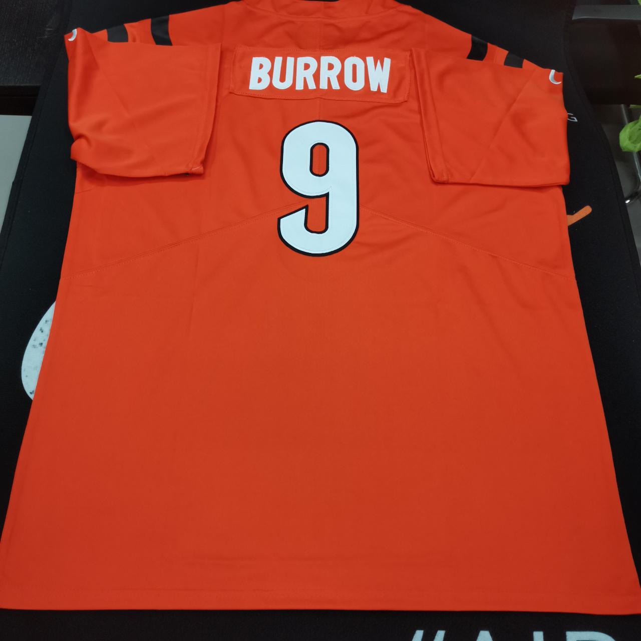 Joe Burrow #9 Cincinnati Bengals Vapor Black Stitched Jersey Size L