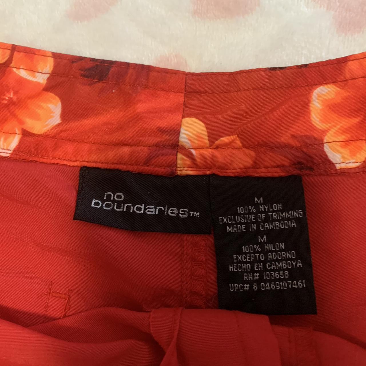 no boundaries y2k hibiscus flower print board shorts... - Depop