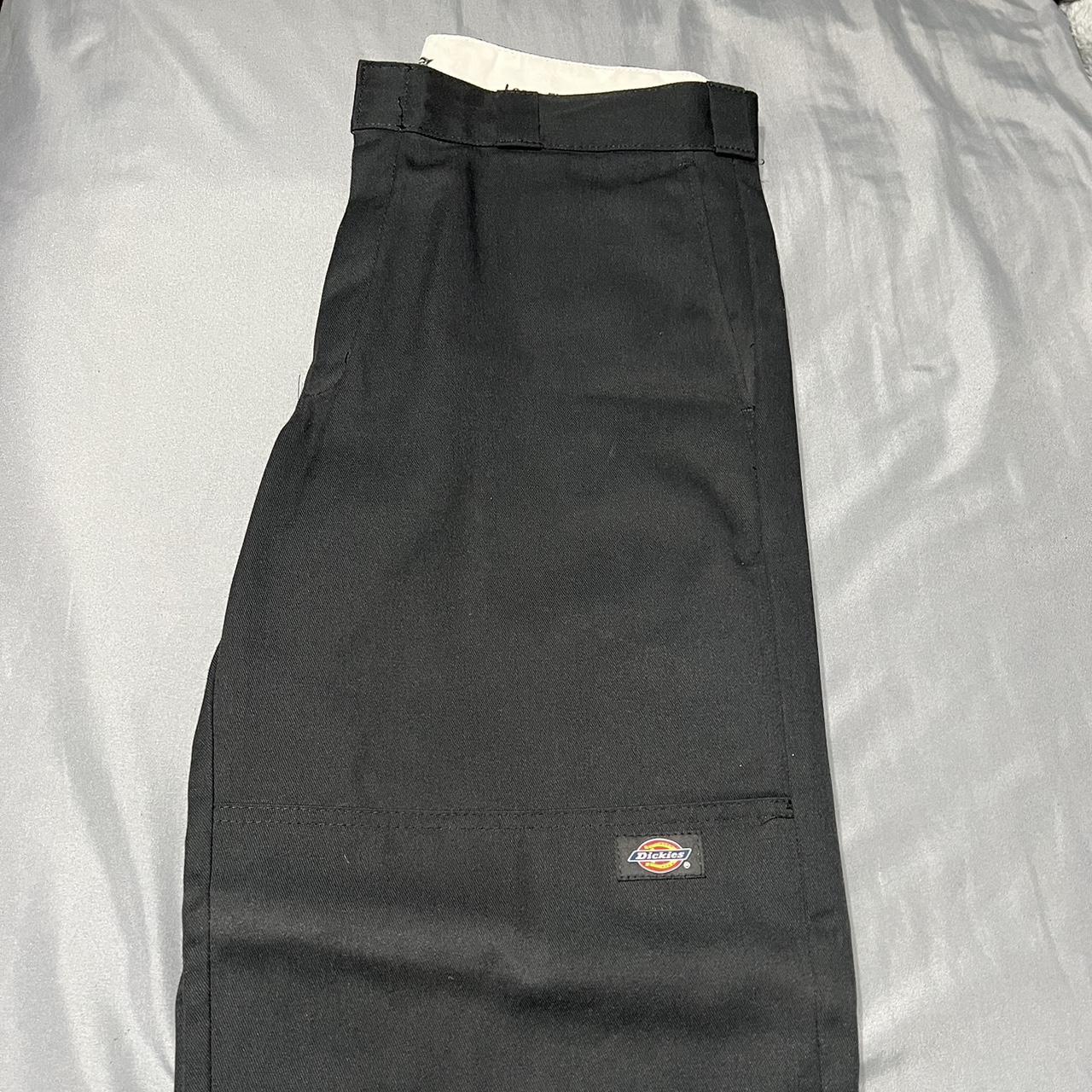 fya black loose fit dickies for sale worn a couple... - Depop