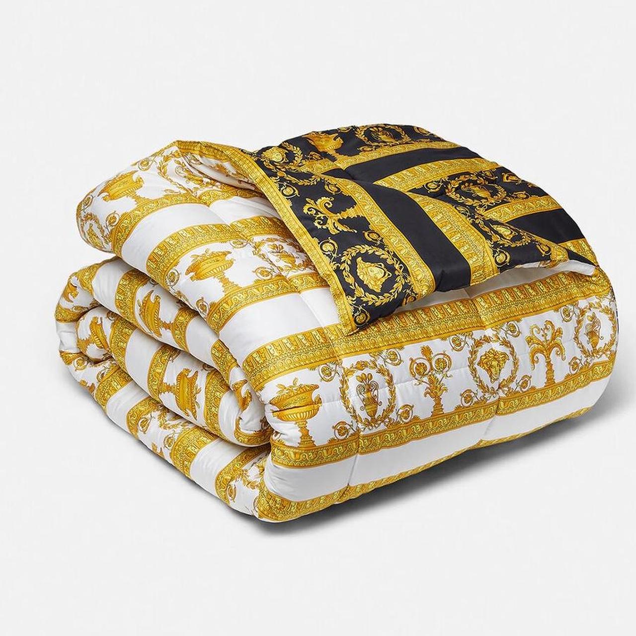 VERSACE I ♡ BAROQUE DOUBLE-FACE COMFORTER AU$... - Depop