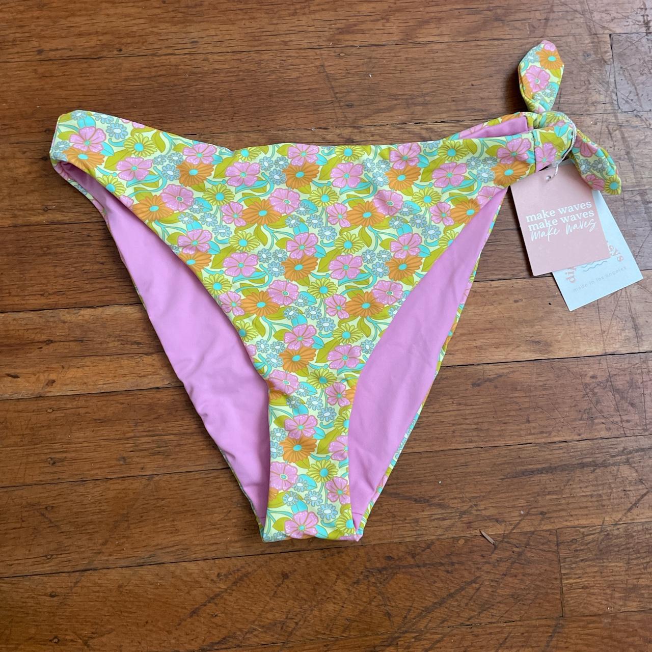 Dippin Daisy’s bikini. Astro style bottom in print... - Depop