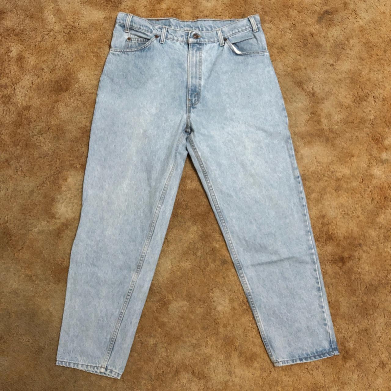 Early 90’s 550 orange tab Levi’s. No rips or... - Depop
