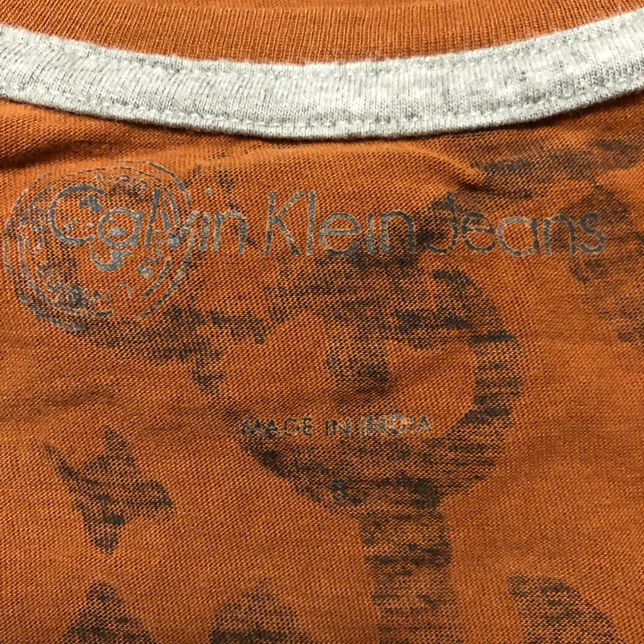 Calvin klein discount t shirt orange