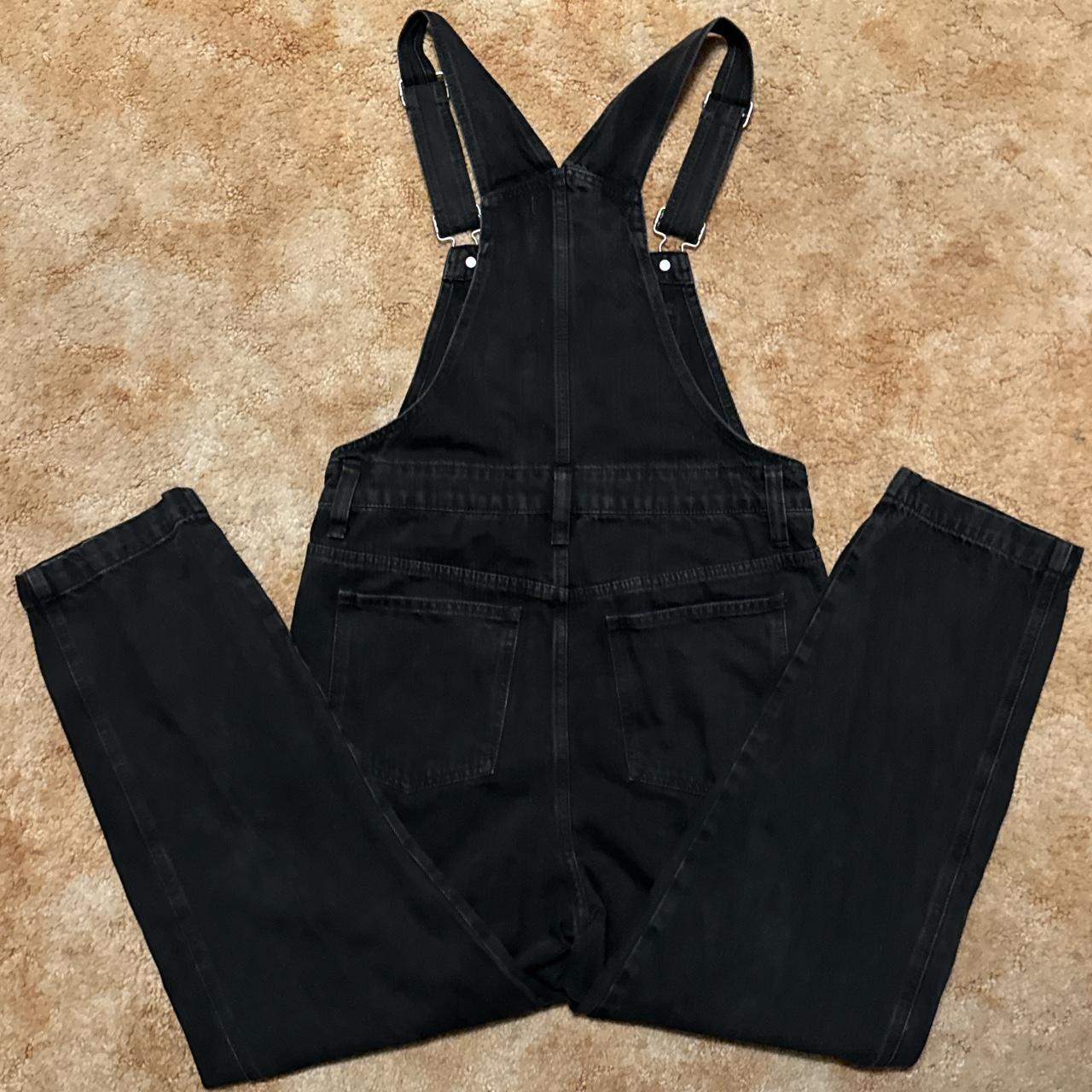 Madewell Women's Black Dungarees-overalls (4)