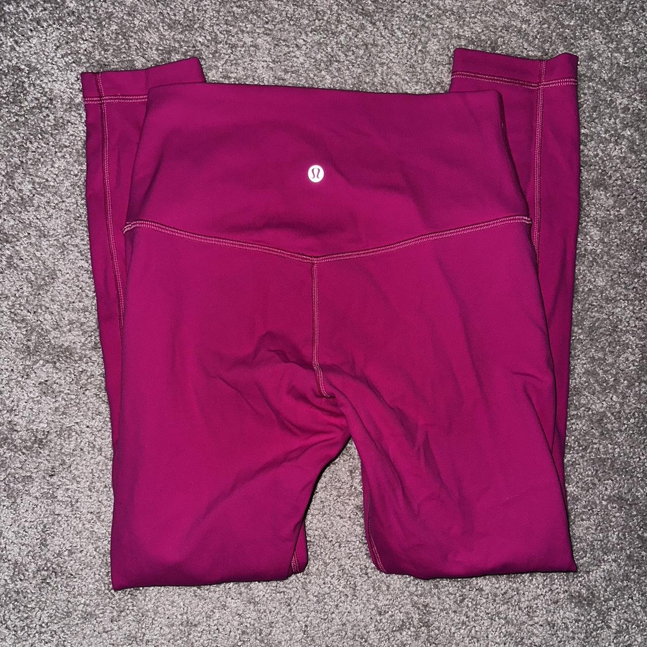 lululemon sonic pink align leggings