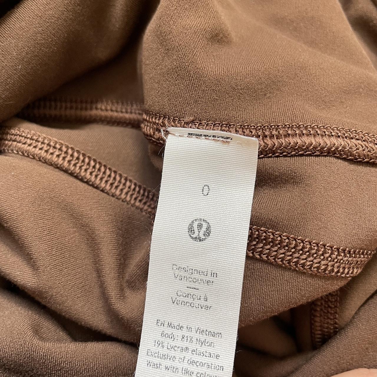 Lululemon Groove SHR Flare leggings in java brown.... Depop