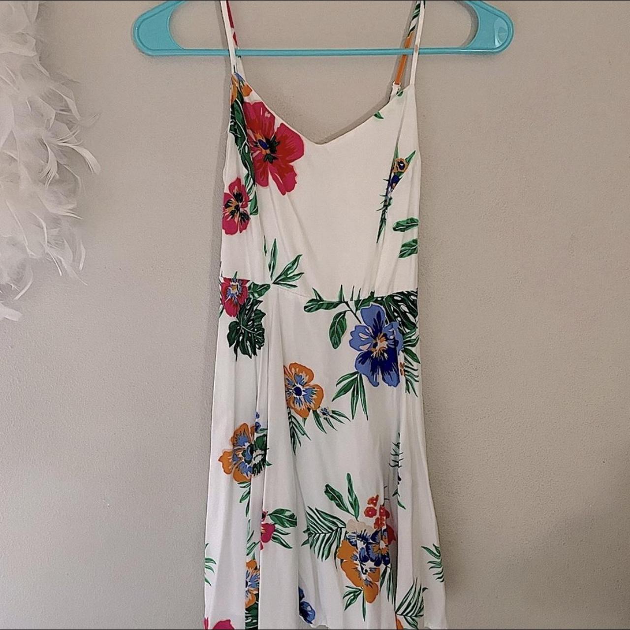 White floral dress outlet old navy