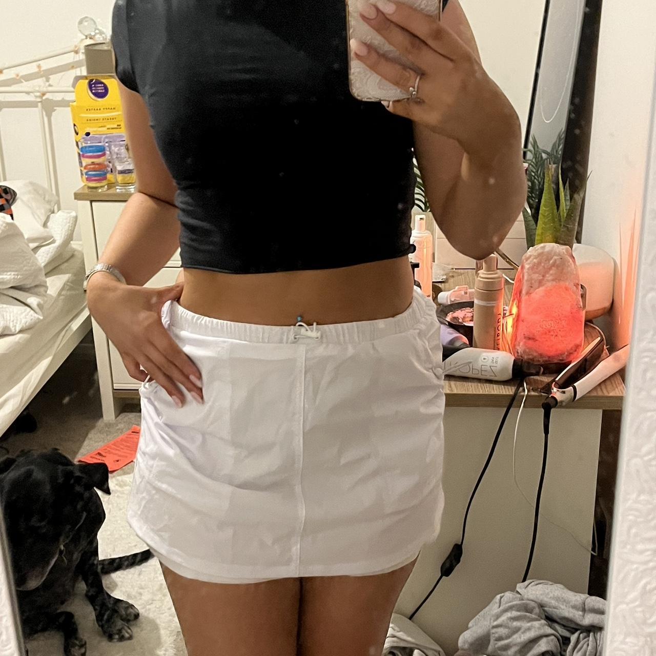 Princess Polly white parachute skirt, so flattering... - Depop