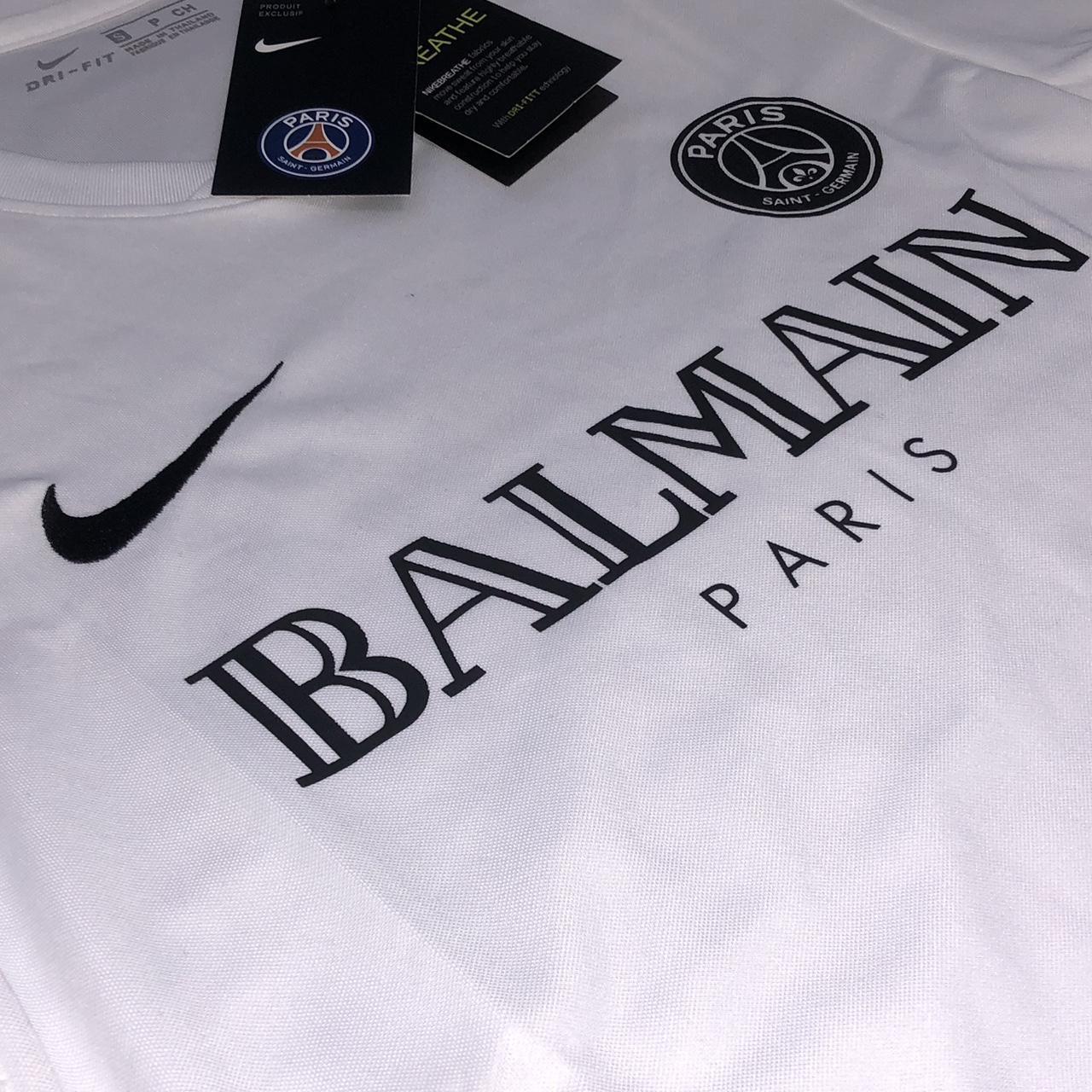 PSG X BALMAIN T SHIRT Beautiful T Shirt Slim Depop