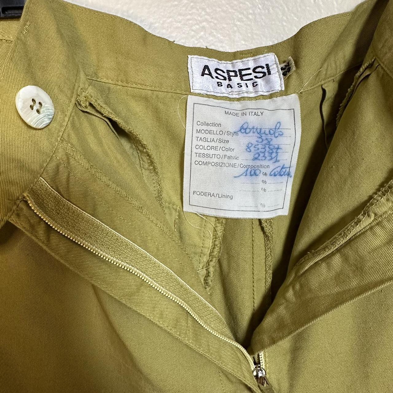 Aspesi Women's Khaki and Green Trousers (7)