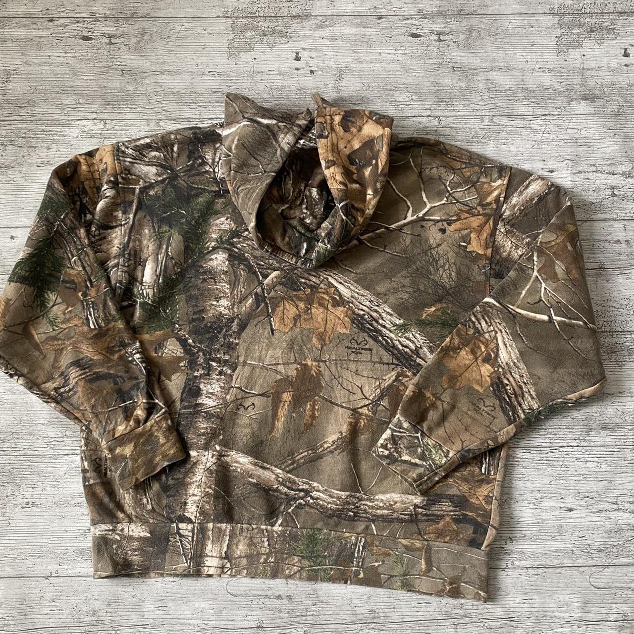 Vintage RealTree Camo hoodie USA Hunting fleece... - Depop