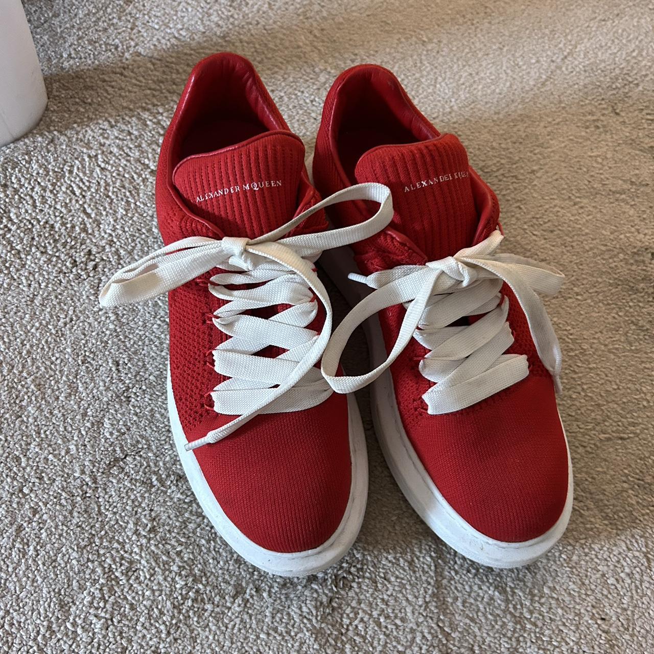 alexander mcqueen runway suede trainers