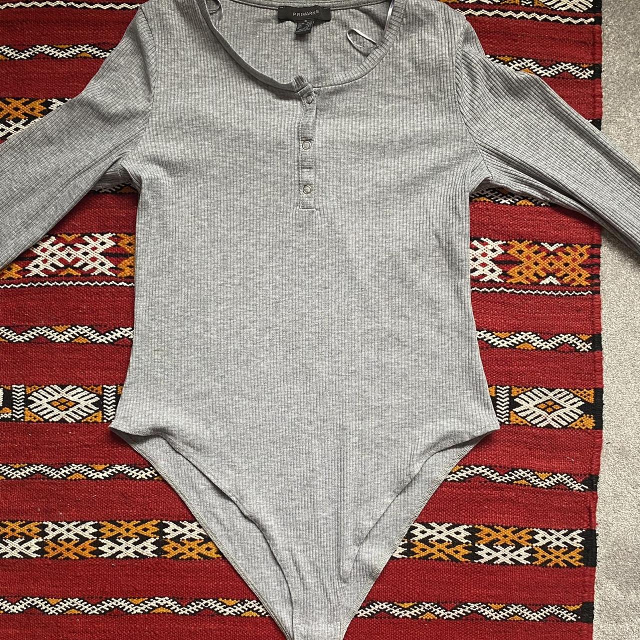 Primark Women's Grey Bodysuit Depop