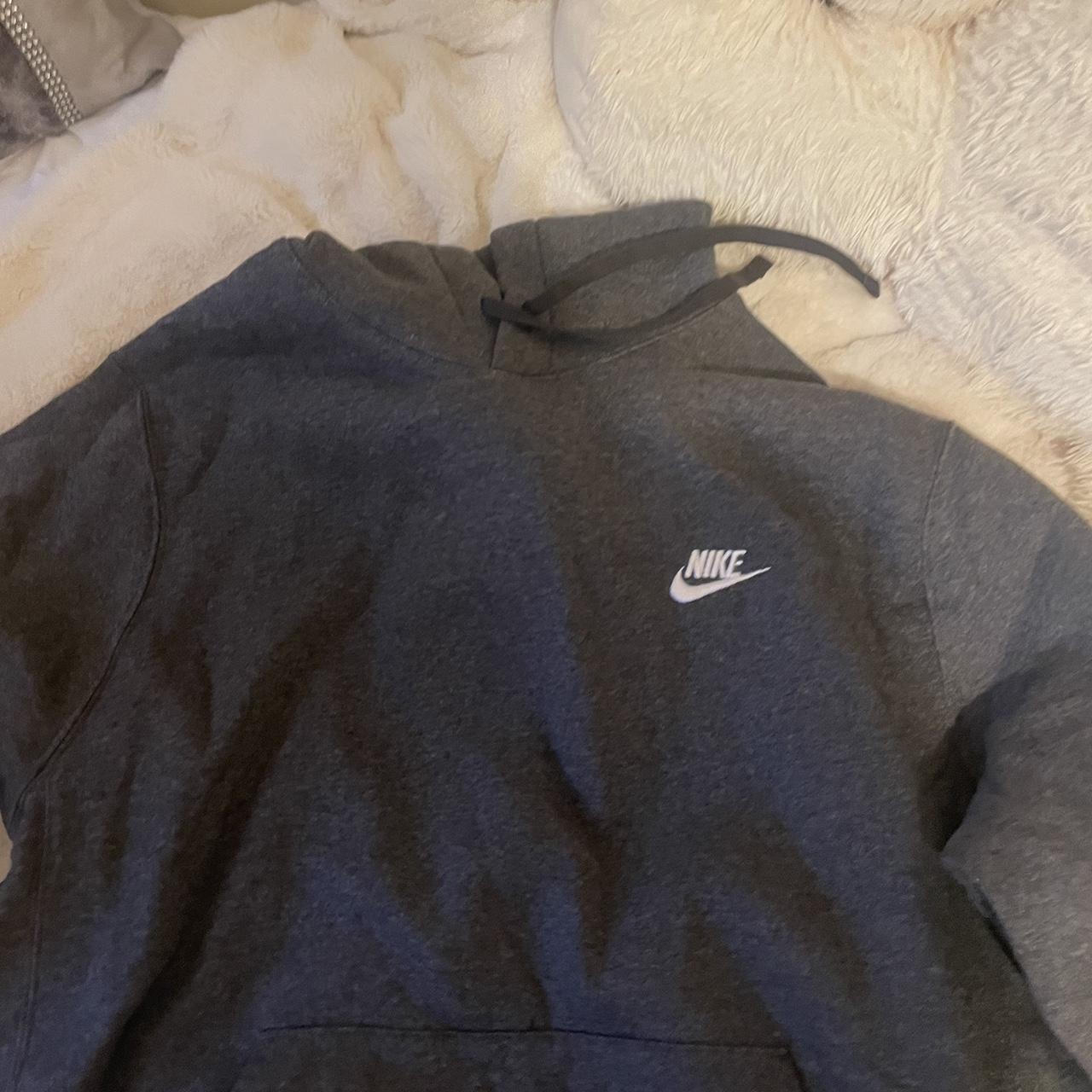 mens dark grey nike hoodie