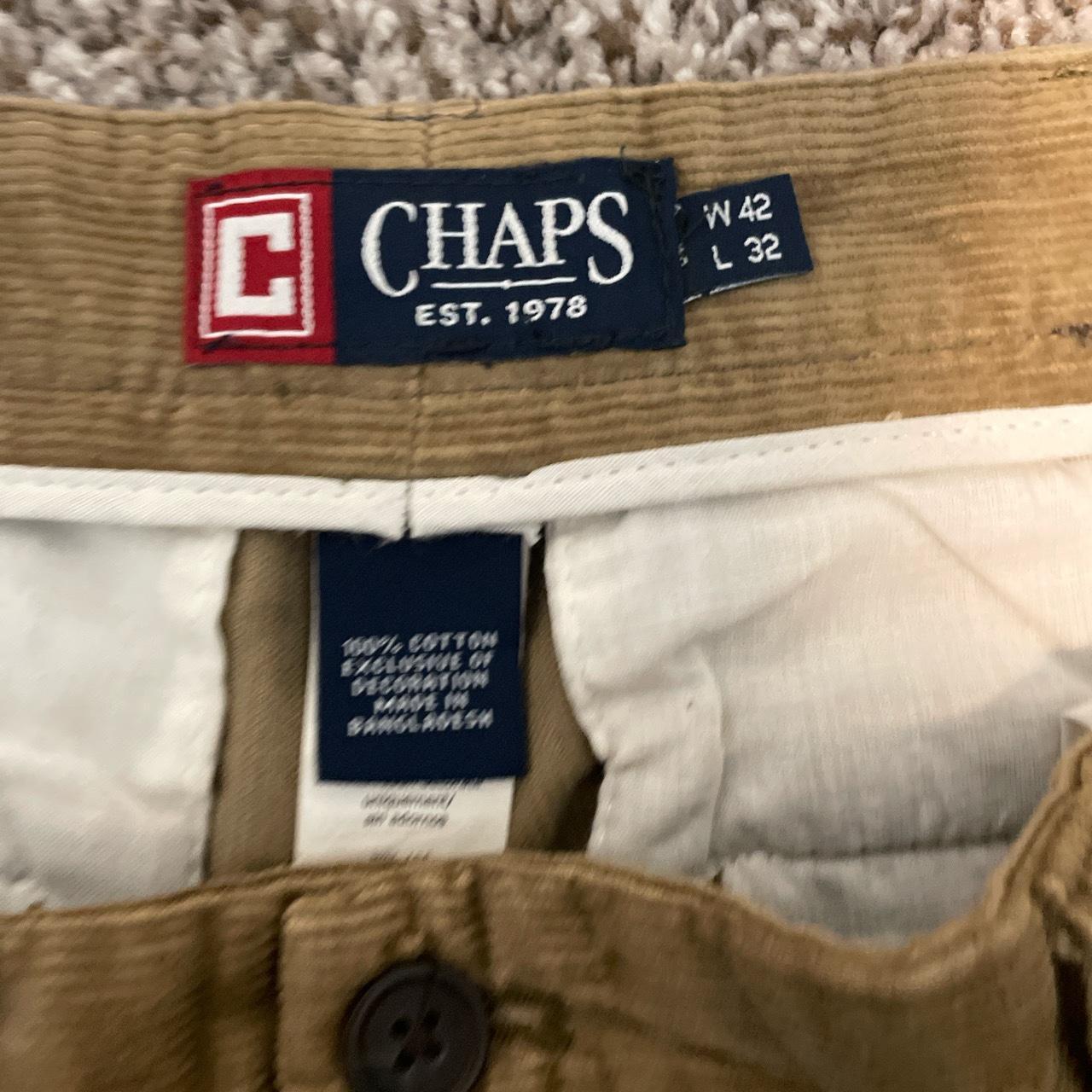 Dark Tan chaps corduroy pants Never used 42/32 Depop