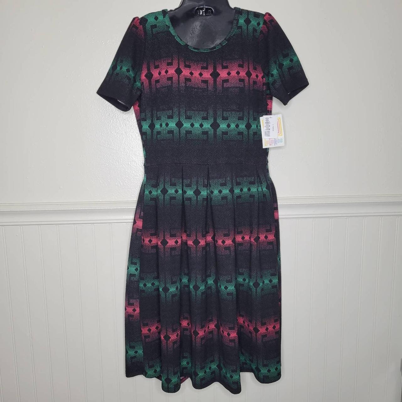 Bright red Lularoe dress Style: Amelia Cinched at - Depop