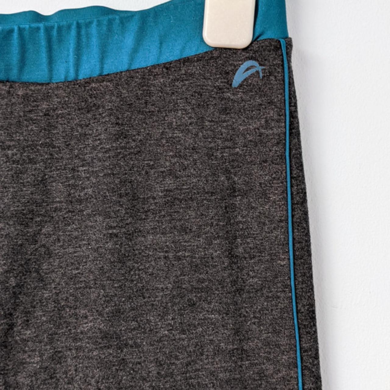 Teal / Blue & Grey Leggings Active Wear Only... Depop