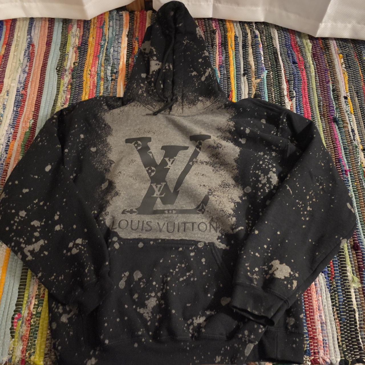 Supreme louis vuitton online hoodie black