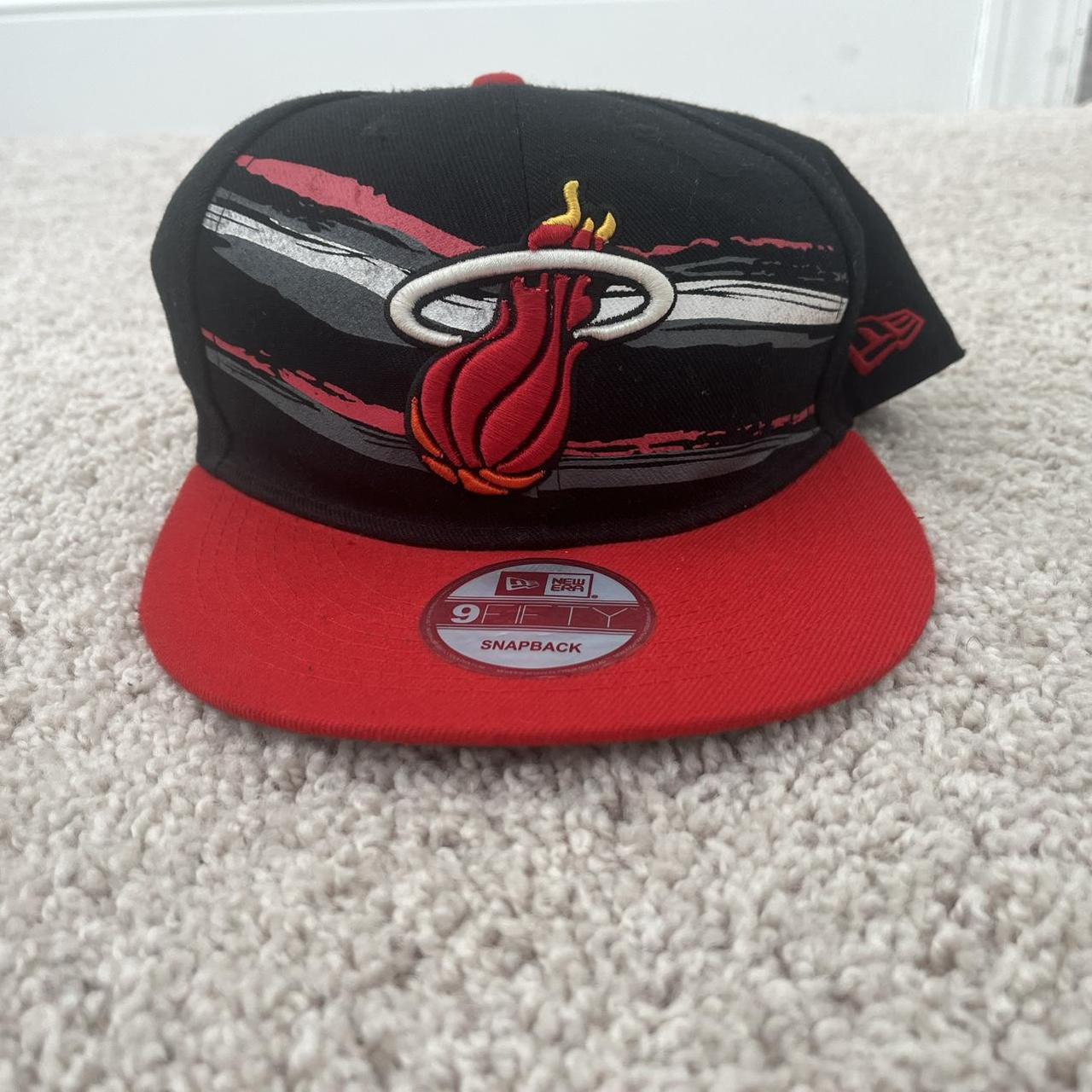 New Era Men's Caps Black/Multi – Hardwood classic Miami Heat