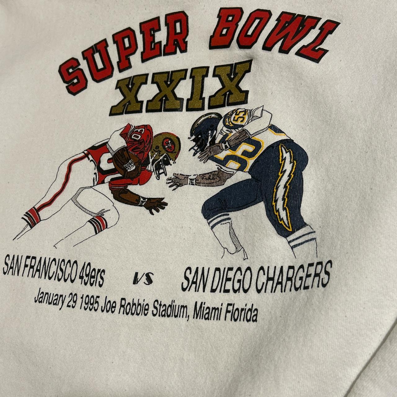 1995 Super Bowl vintage crewneck sweatshirt! Chargers vs. 49ers