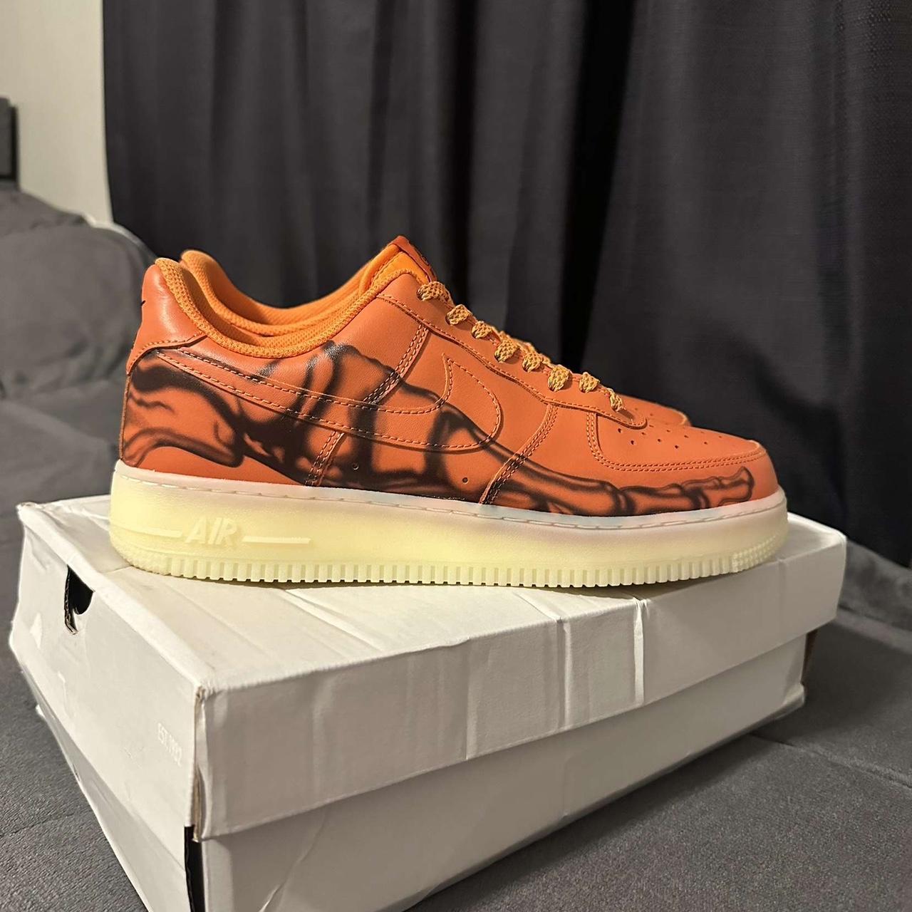 nike air force 1 skeleton orange stockx