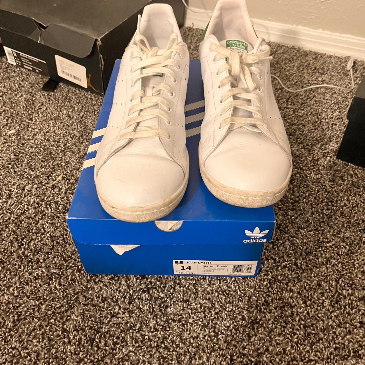 Adidas stan outlet smith size 14