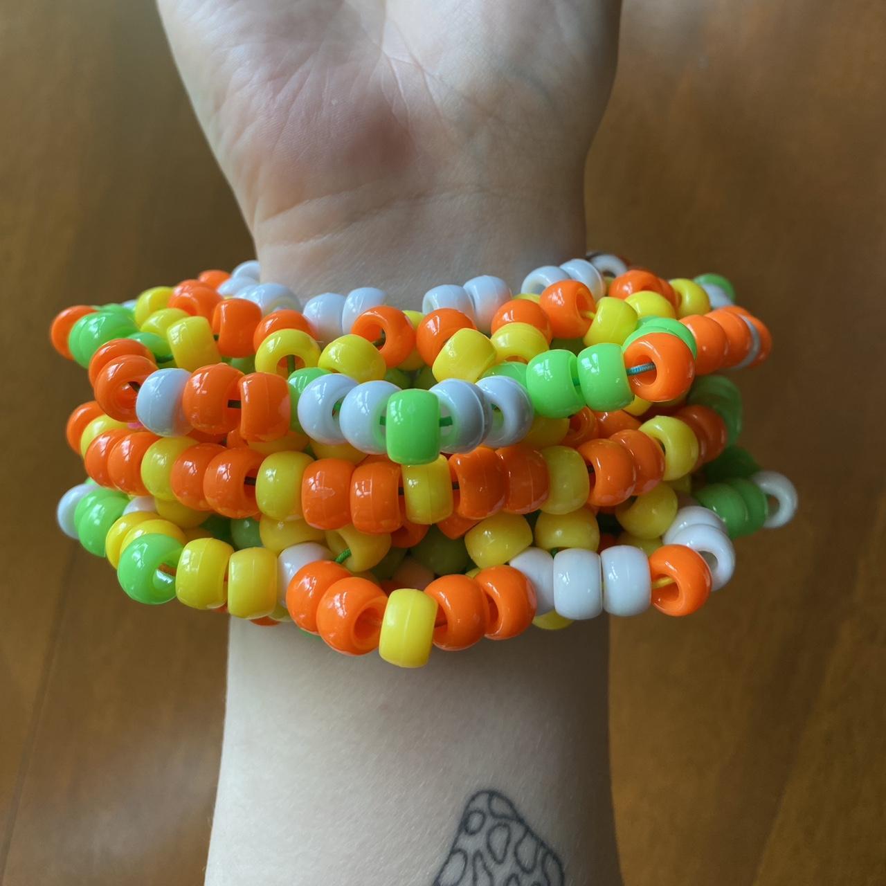 Kandi rave bracelets are 10-15$ each - Depop