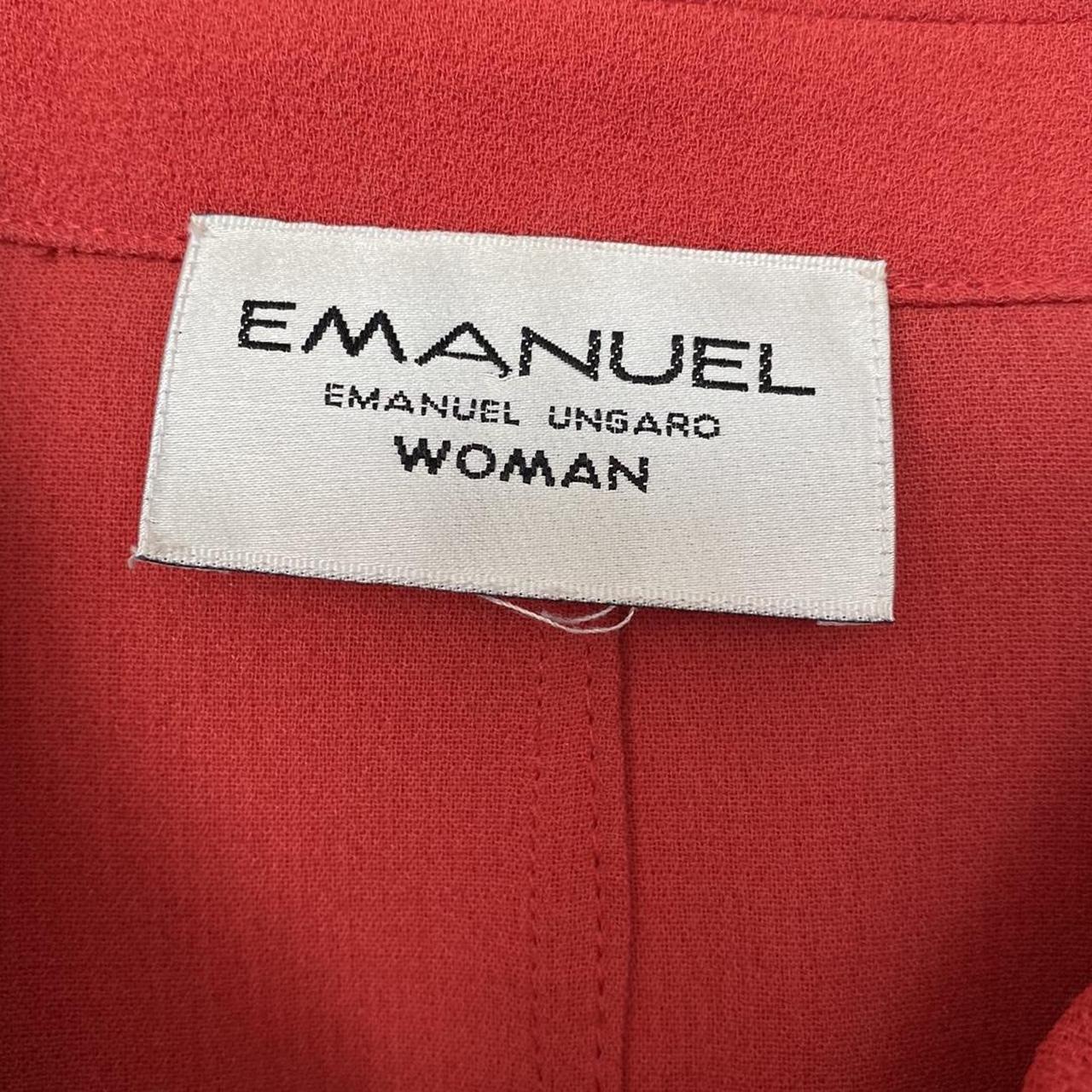 Emanuel Ungaro Women's Red and Silver Jacket (2)