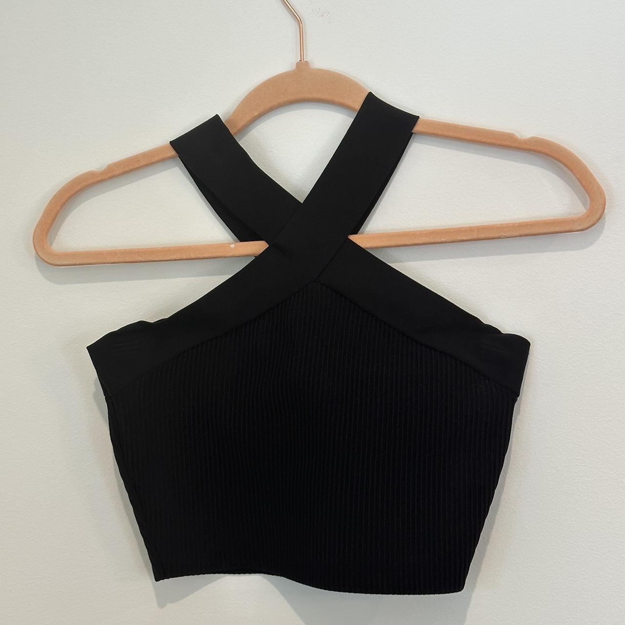 Women's Black Crop-top | Depop