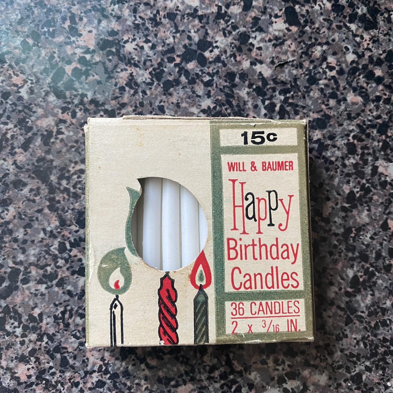 Vintage birthday candles *MISSING 5 CANDLES Depop