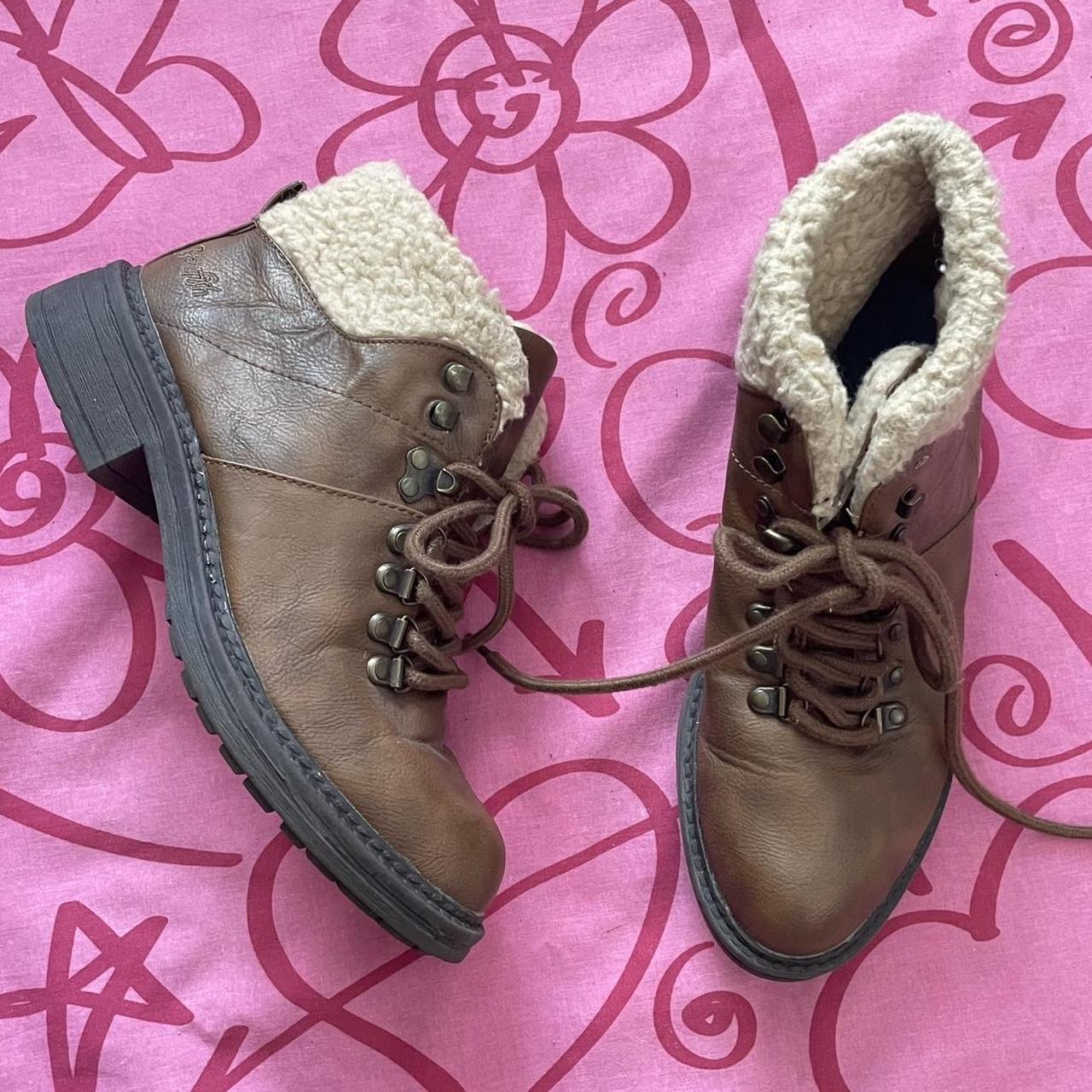 Brown adidas outlet boots with fur