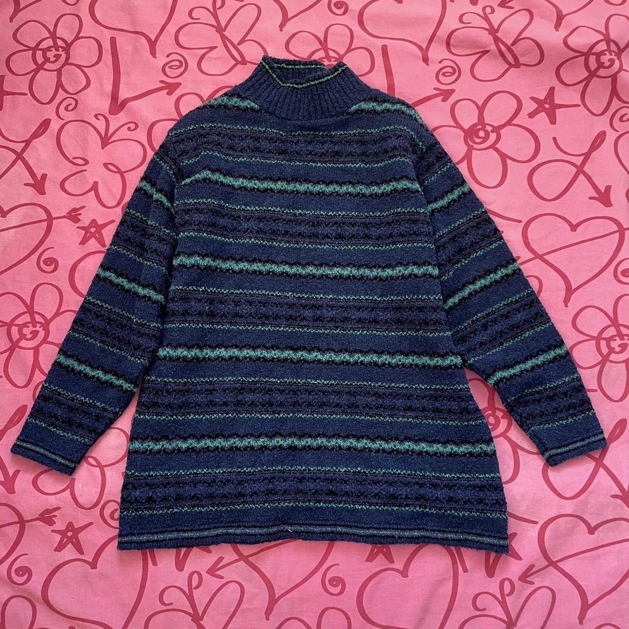 Men's Blue And Black Jumper 