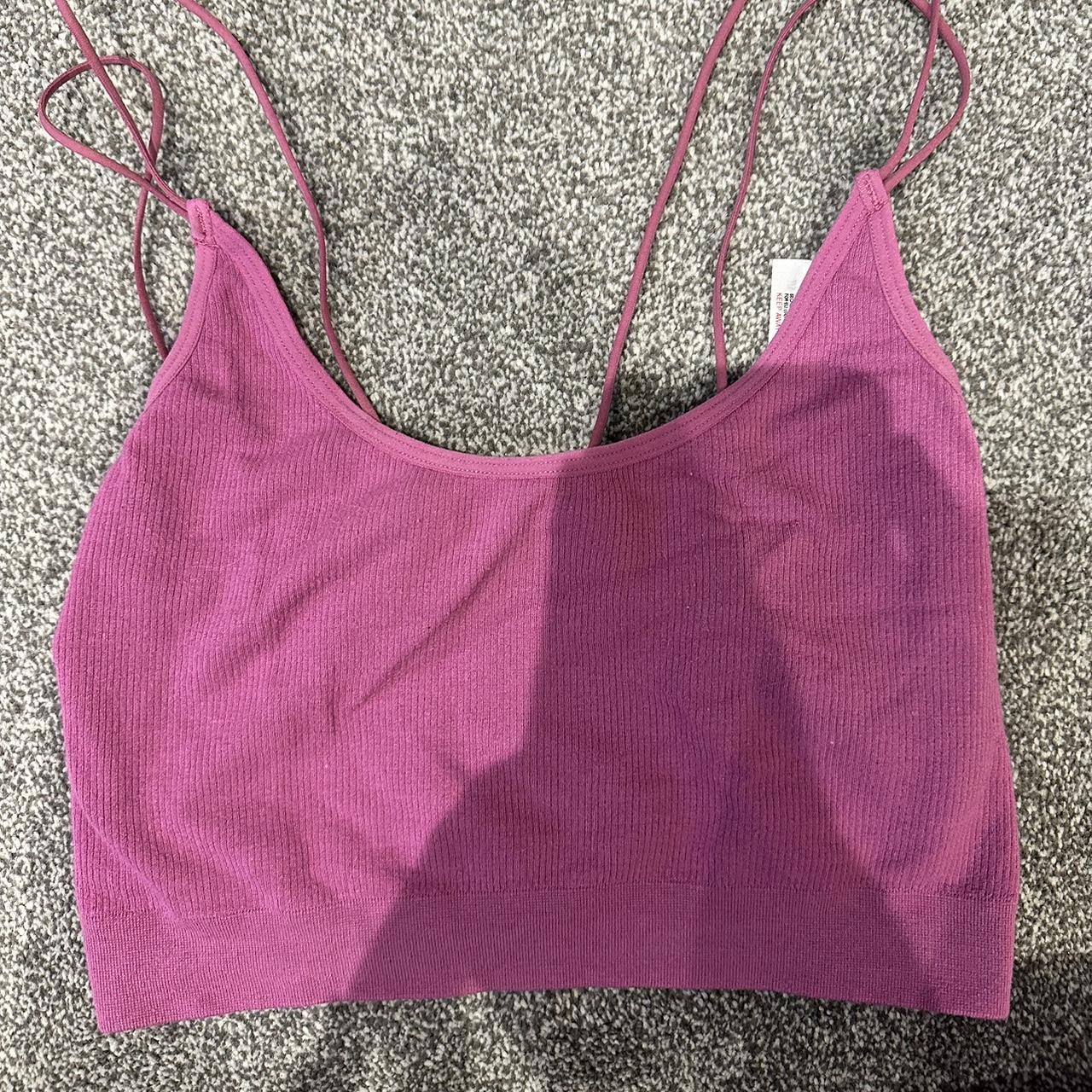 urban outfitters out from under dark pink top size... - Depop