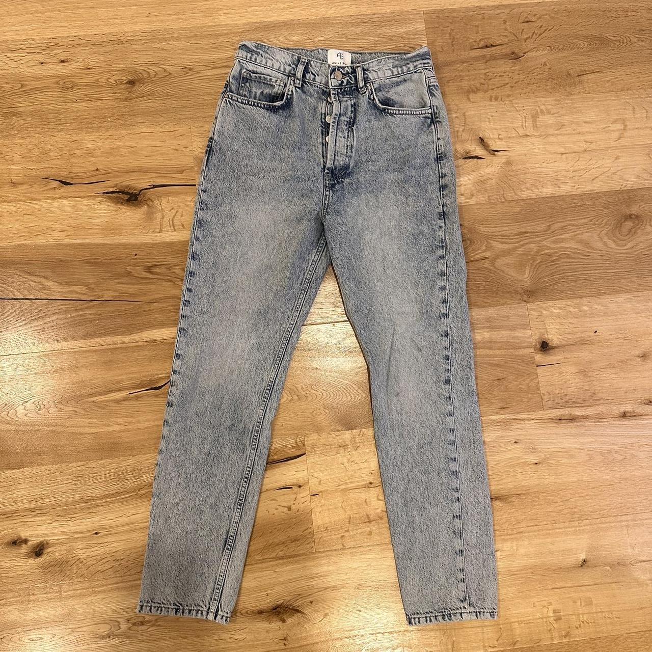 Worn once Anine Bing acid wash jeans size 28 perfect... - Depop