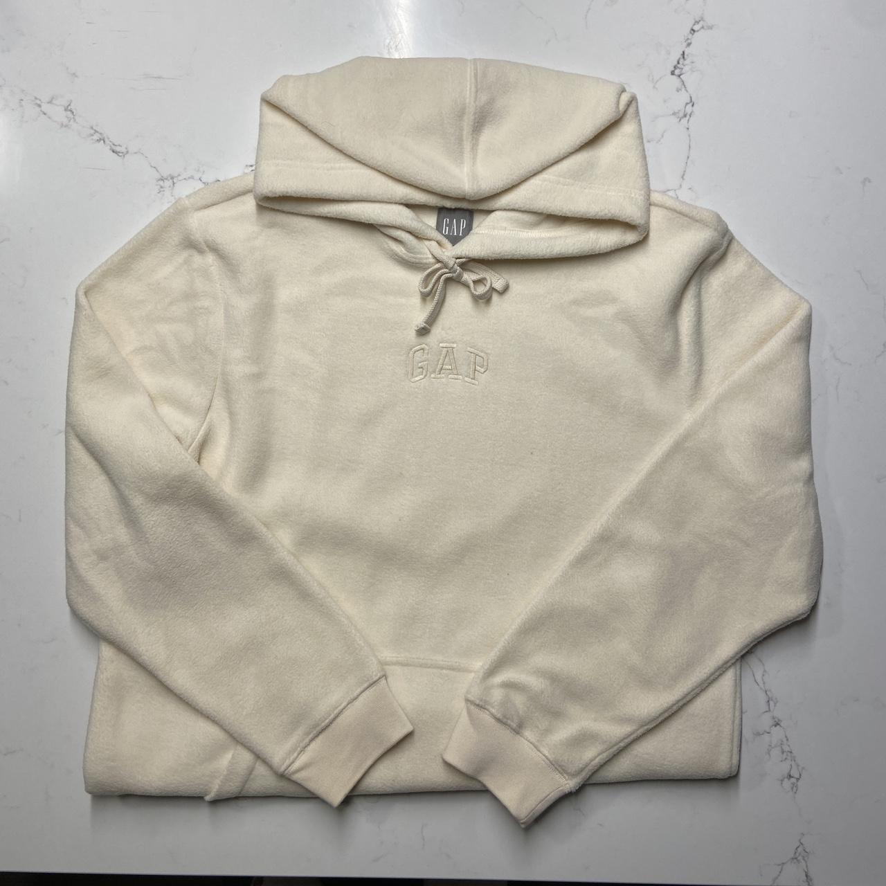 Gap Men's Cream Hoodie Depop
