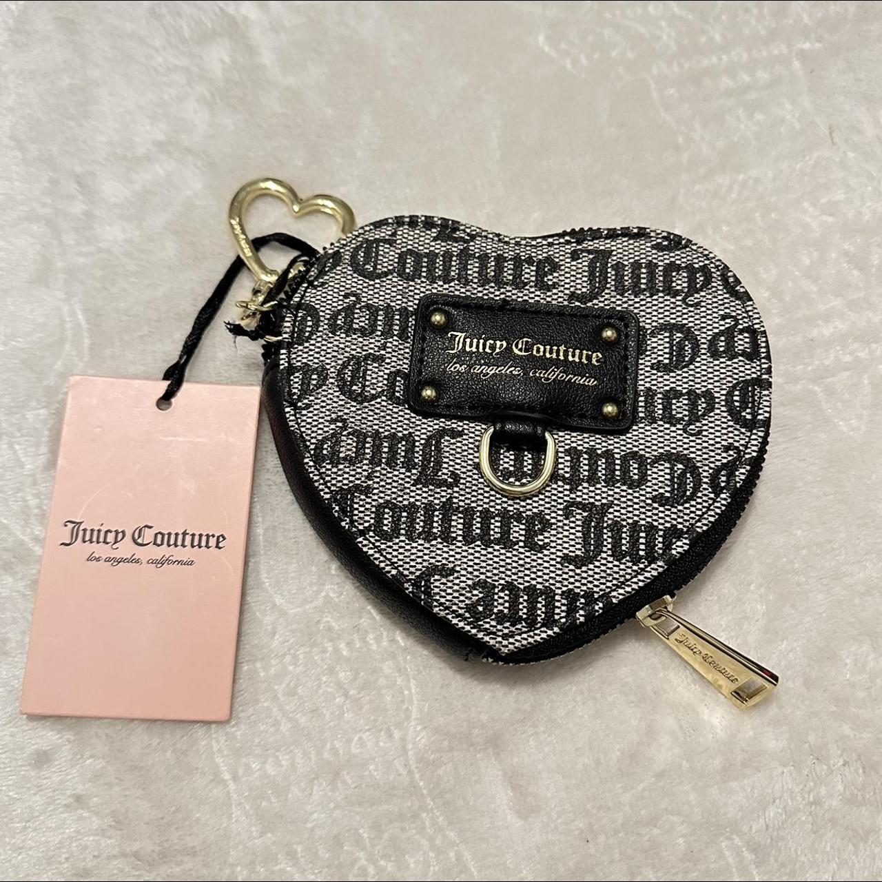 Black heart shaped juicy couture mini coin purse/wallet  Juicy couture  wallets, Mini coin purse, Coin purse wallet
