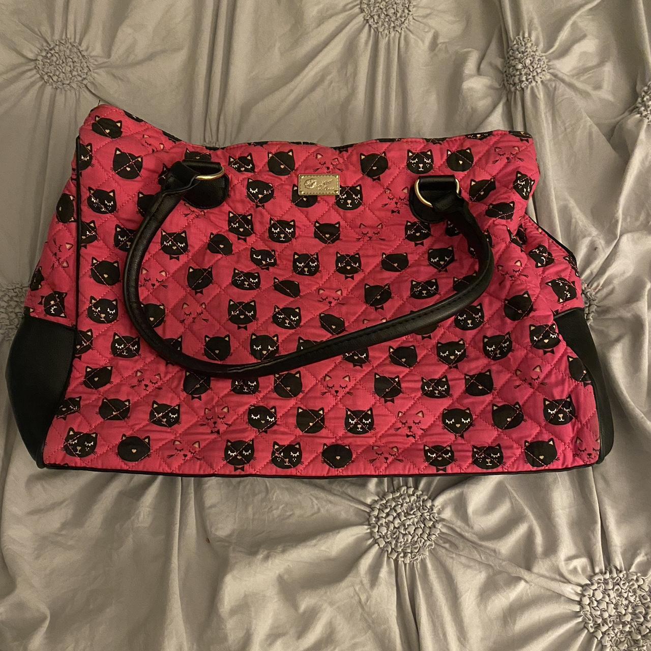  betsey johnson cat print bag this bag is in depop