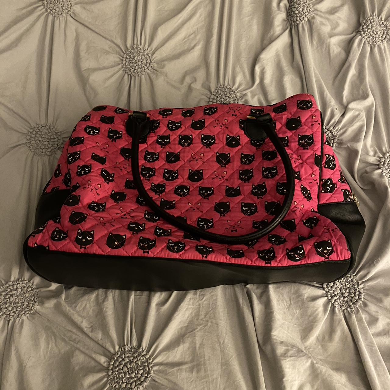  betsey johnson cat print bag this bag is in depop