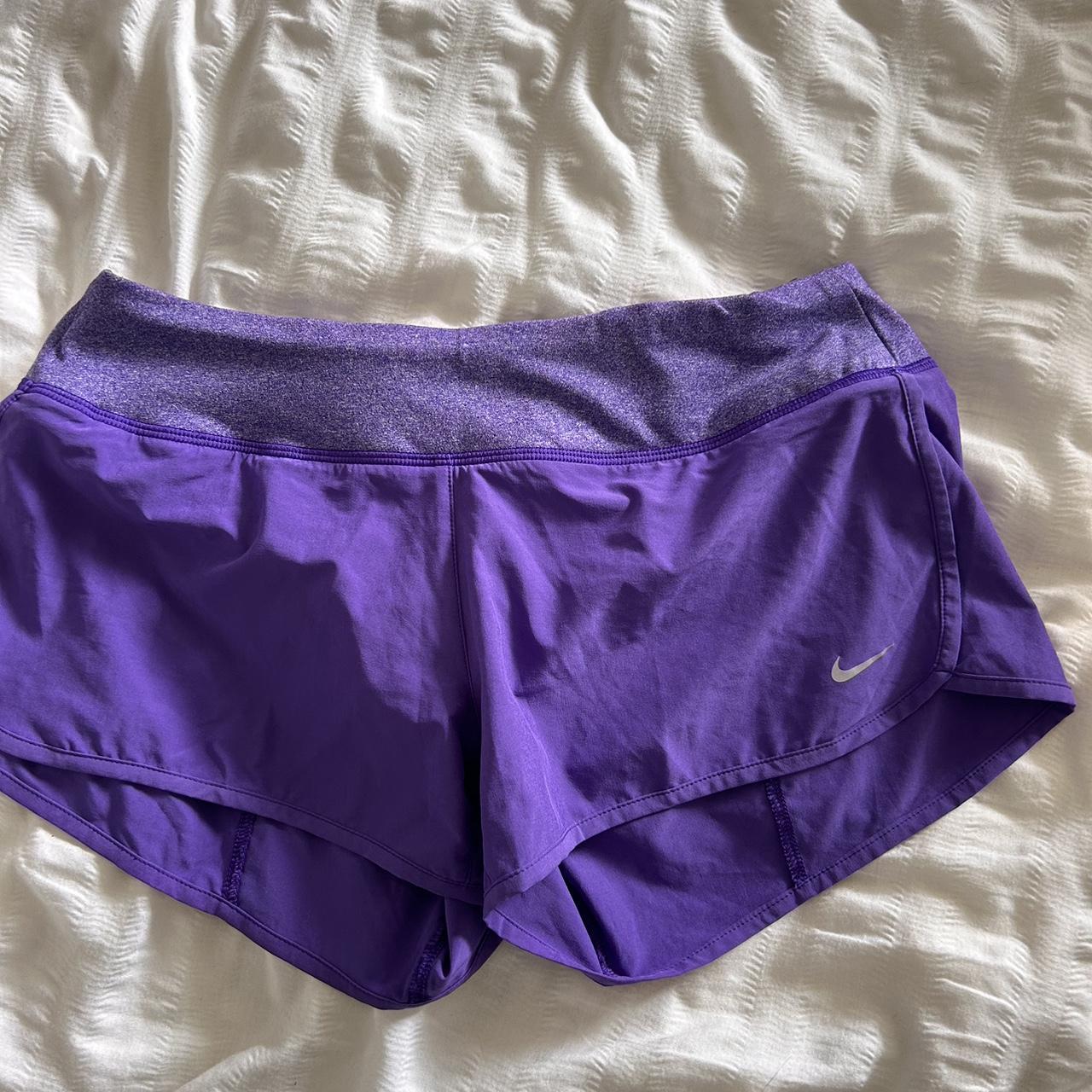 purple nike dri fit shorts