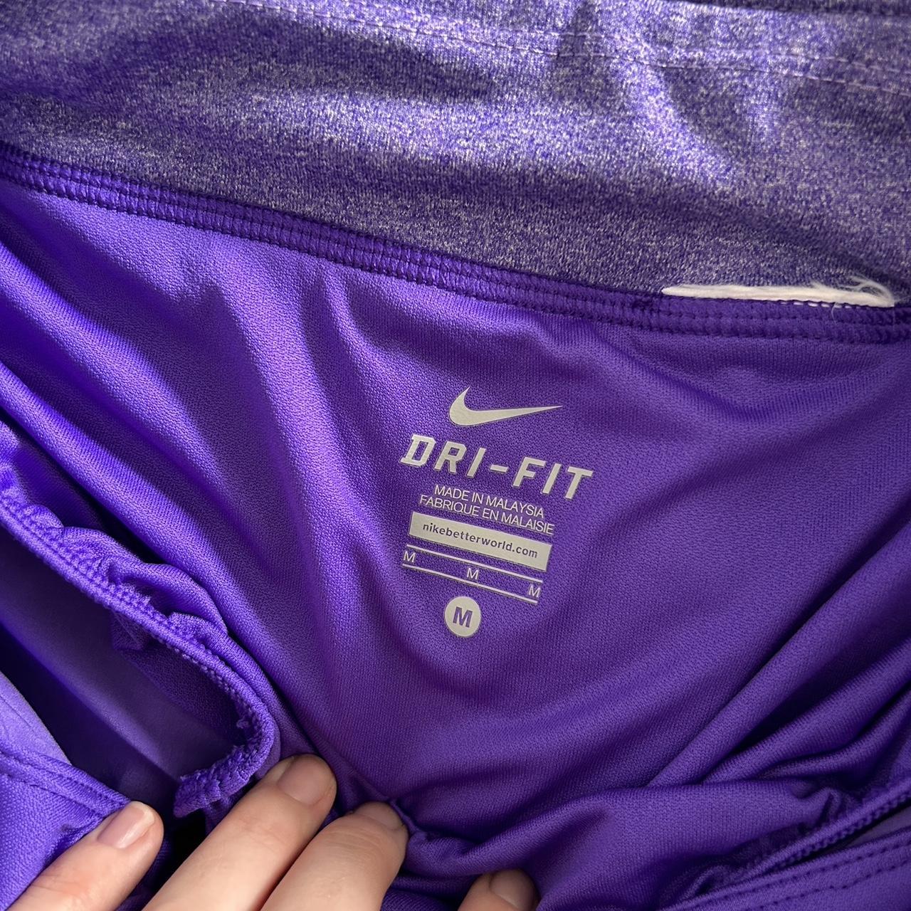 purple nike dri fit shorts