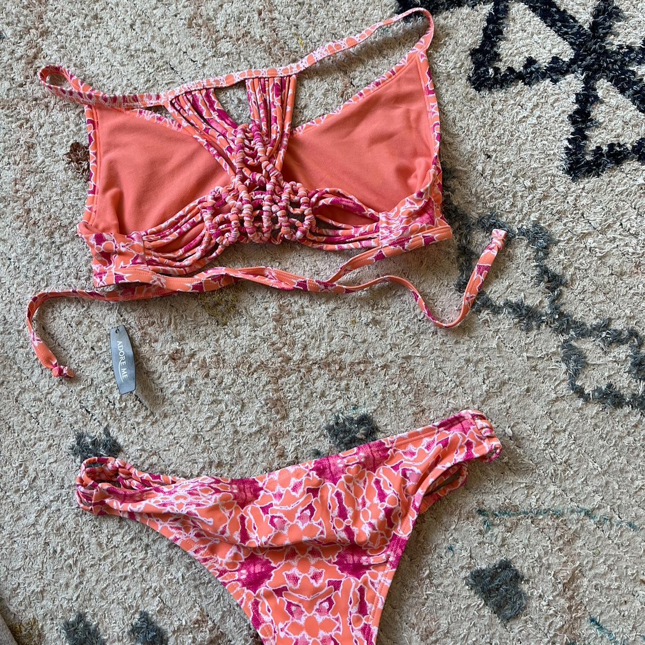 Adore Me Red Swimsuit Two Piece Tankini Adore Me Swimwear NWT