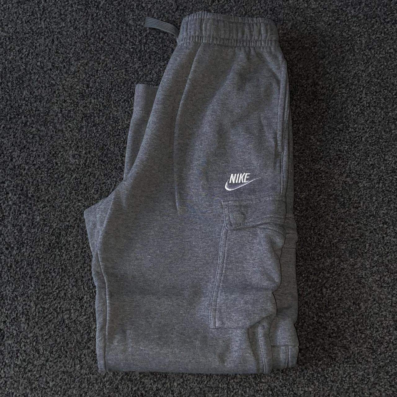 Boys grey Nike joggers Uk XL Nike grey joggers Depop