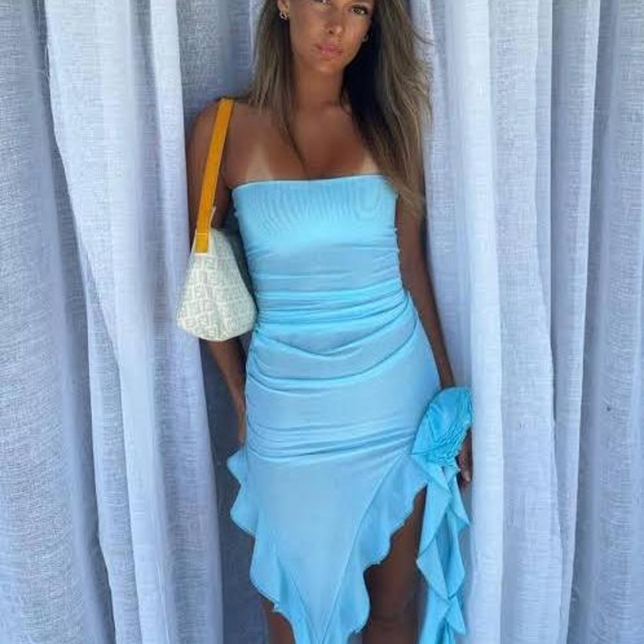 FANCI CLUB CRIME DRESS BLUE 💘🩵. the most amazing... Depop