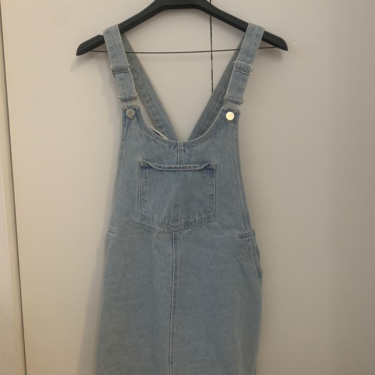 Zara Women's Blue Dungarees-overalls | Depop