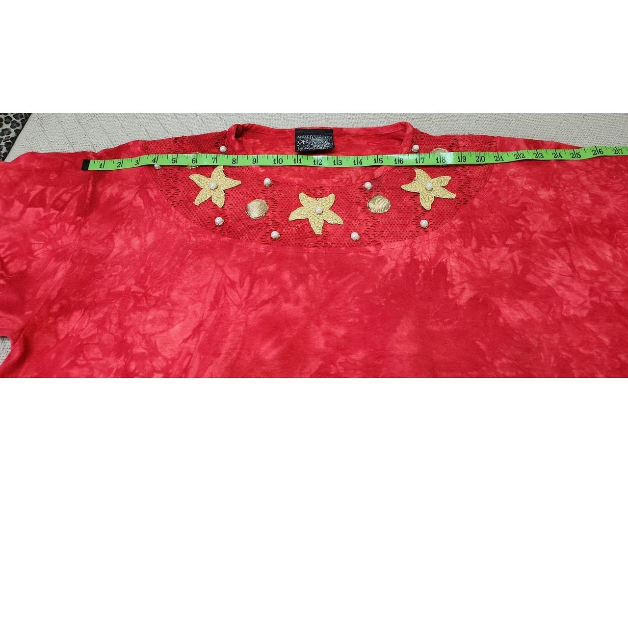 Source Unknown Women's Blouse - Red/Gold - One si… - image 6